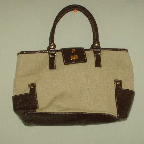 Etienne Aigner Bags Etienne Aigner Brown Alligator Print Purse